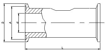 LWS衛生型液體渦輪流量計外形尺寸